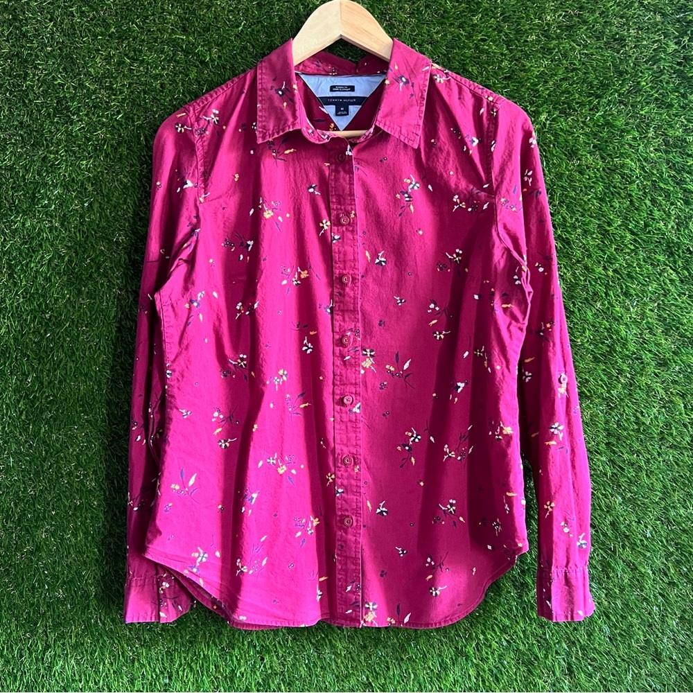 Tommy Hilfiger Classic Fit Floral Long Sleeve Button Up Shirt